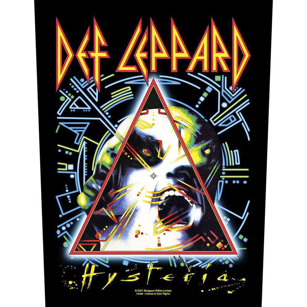 Def Leppard - Hysteria Rückenaufnäher - Mehrfarben